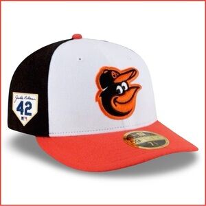 New Era Baltimore Orioles Jackie Robinson Side-Patch 59FIFTY Fitted Hat. 7 1/8